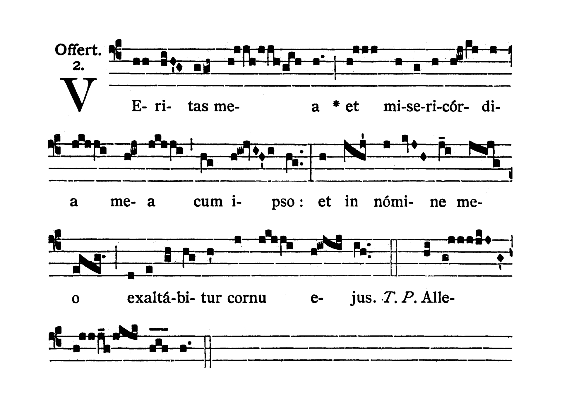 Sancti Joseph Sponsi Beatae Mariae Virginis - Offertorium (Veritas mea)